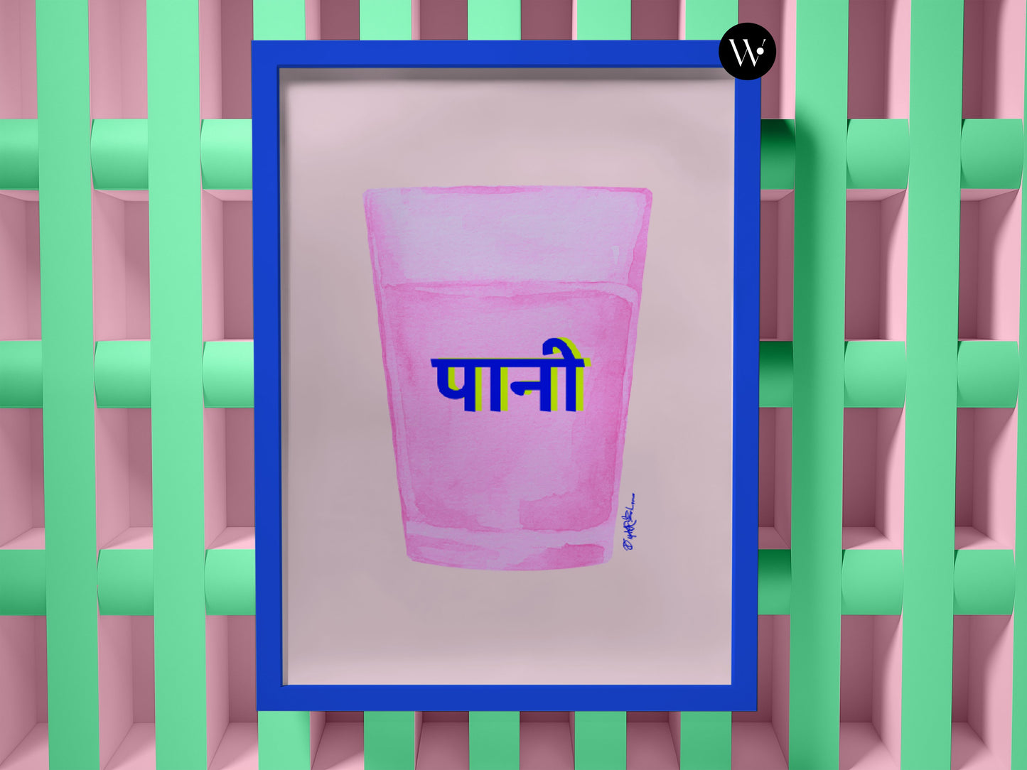 PANI IN HINDI PRINT