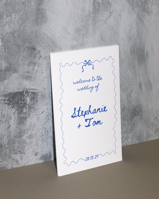 Whimsical Handwritten Wedding Sign