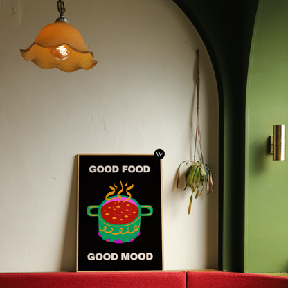 GOOD FOOD GOOD MOOD PRINT