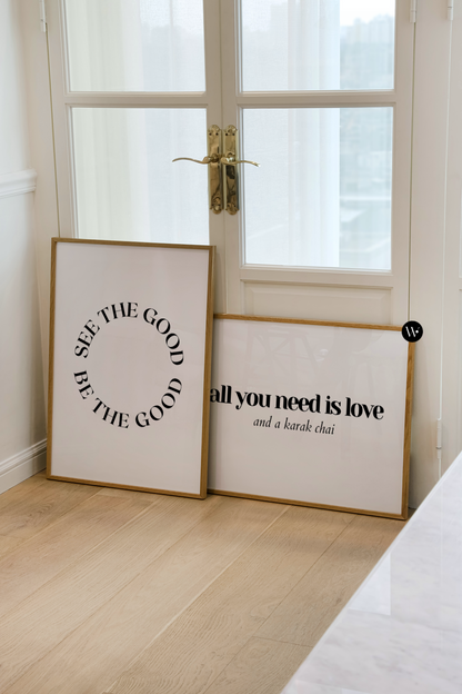 See The Good Quote Print