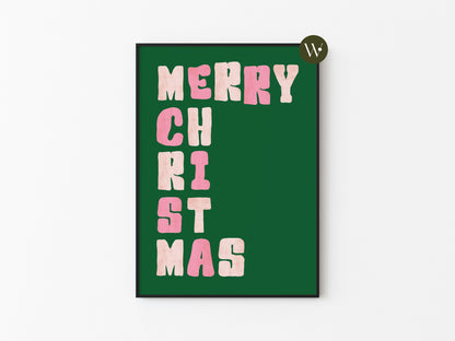 MERRY CHRISTMAS PRINT