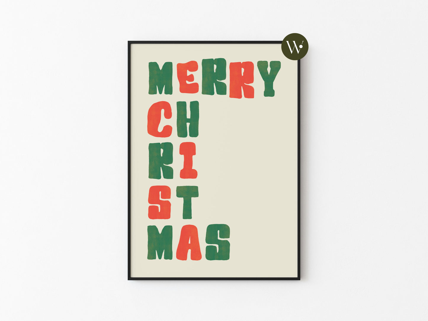 MERRY CHRISTMAS PRINT