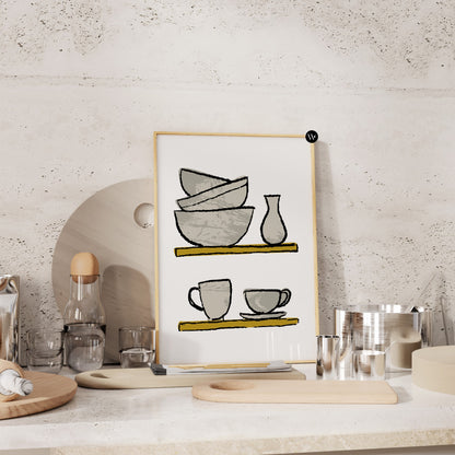 MINIMALIST CROCKERY PRINT