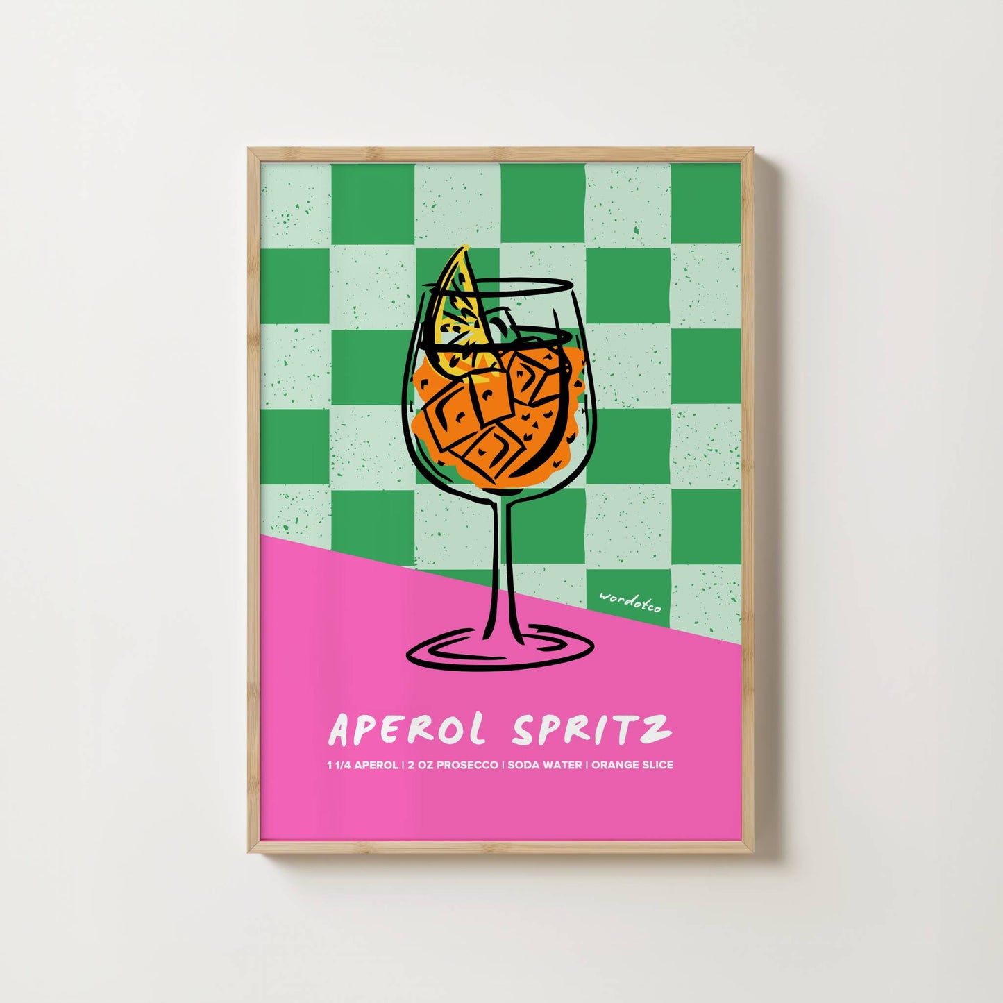 APEROL SPRITZ COCKTAIL PRINT