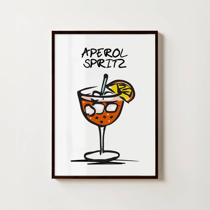 APEROL SPRITZ COCKTAIL PRINT