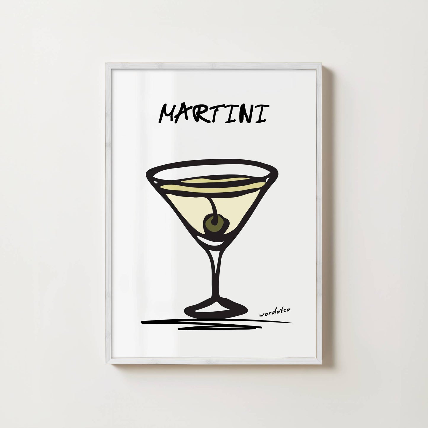 MARTINI COCKTAIL PRINT