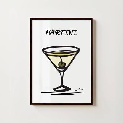 MARTINI COCKTAIL PRINT