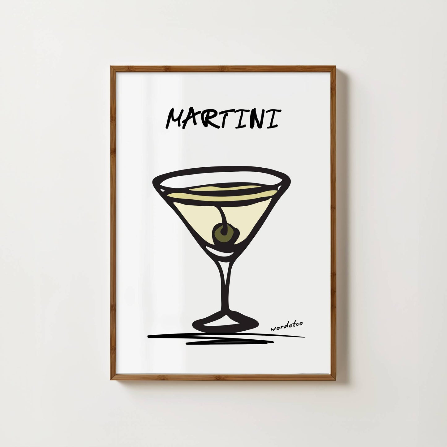 MARTINI COCKTAIL PRINT