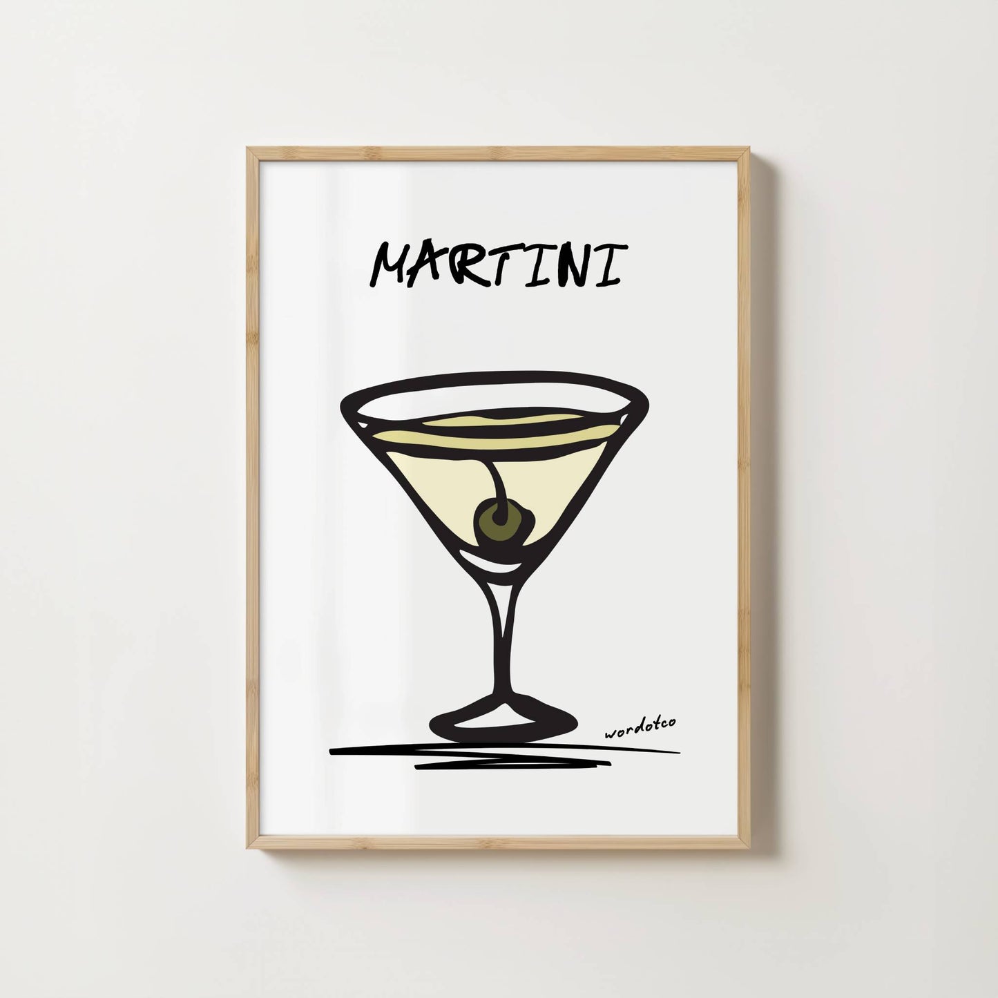 MARTINI COCKTAIL PRINT