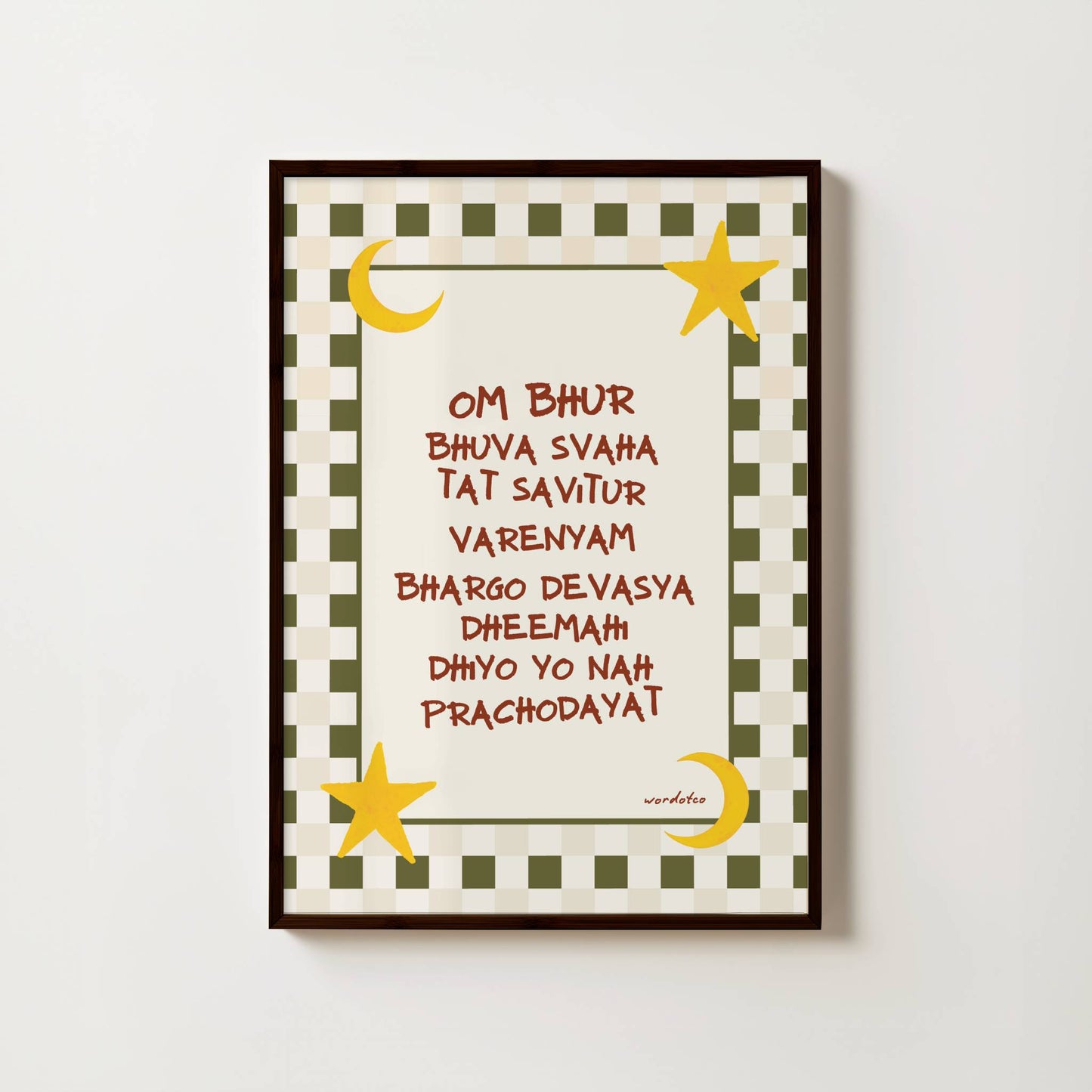 NURSERY GAYATRI MANTRA PRINT