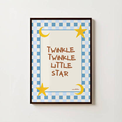 TWINKLE TWINKLE LITTLE STAR NURSERY PRINT