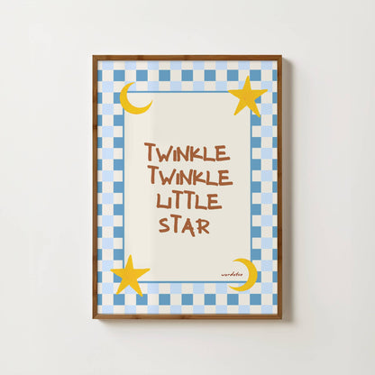 TWINKLE TWINKLE LITTLE STAR NURSERY PRINT