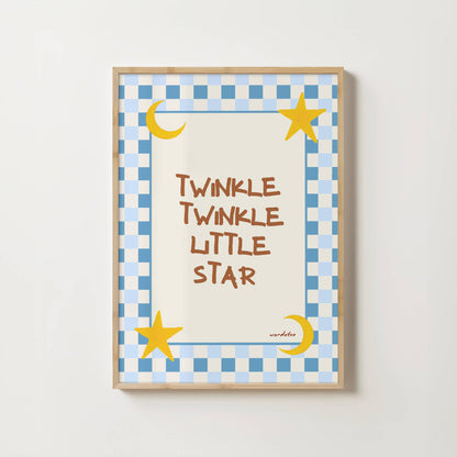 TWINKLE TWINKLE LITTLE STAR NURSERY PRINT