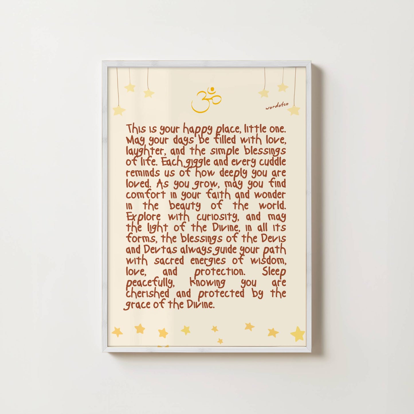 NURSERY HINDU DIVINE BLESSINGS PRINT