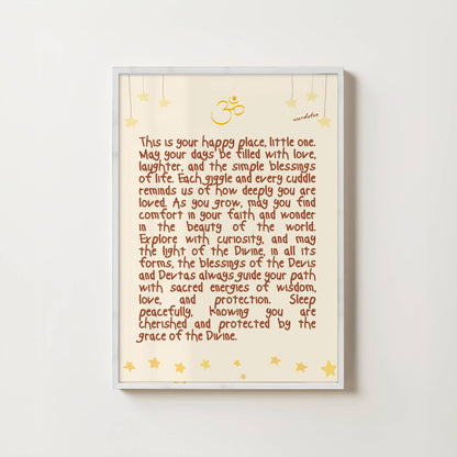 NURSERY HINDU DIVINE BLESSINGS PRINT