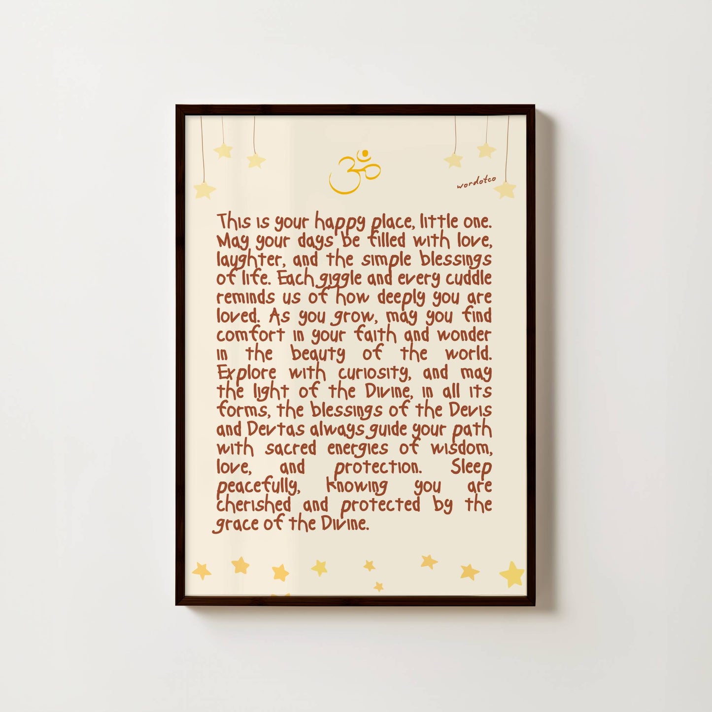 NURSERY HINDU DIVINE BLESSINGS PRINT