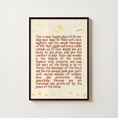 NURSERY HINDU DIVINE BLESSINGS PRINT