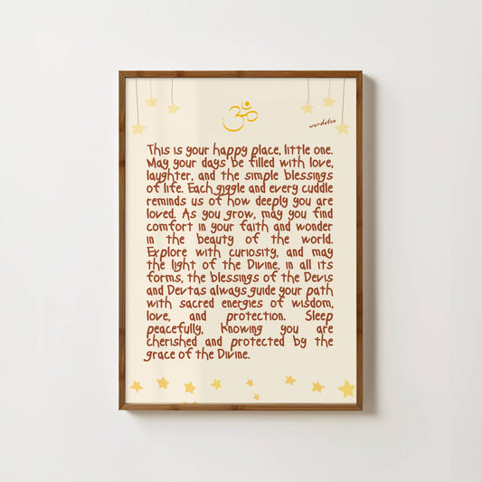 NURSERY HINDU DIVINE BLESSINGS PRINT