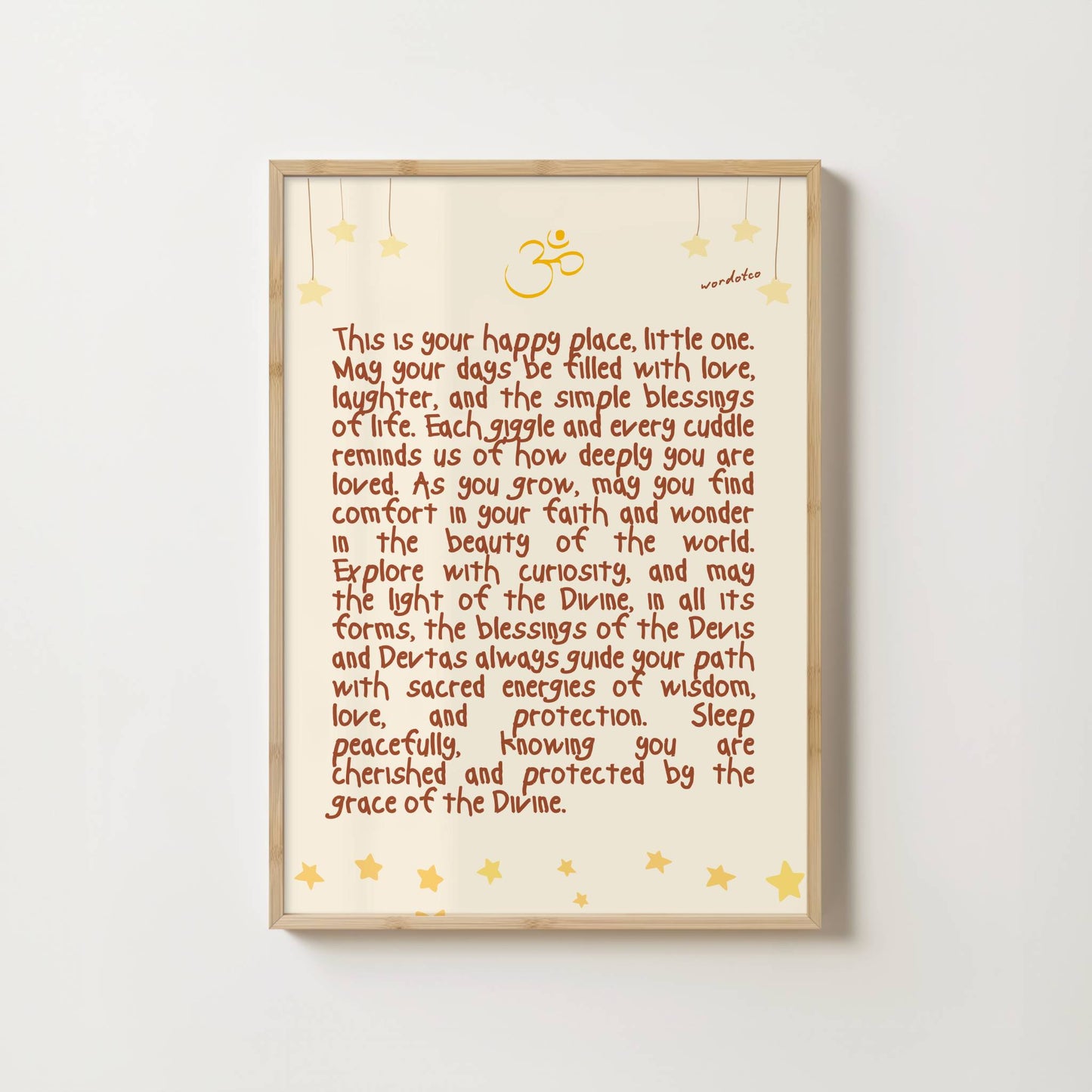 NURSERY HINDU DIVINE BLESSINGS PRINT