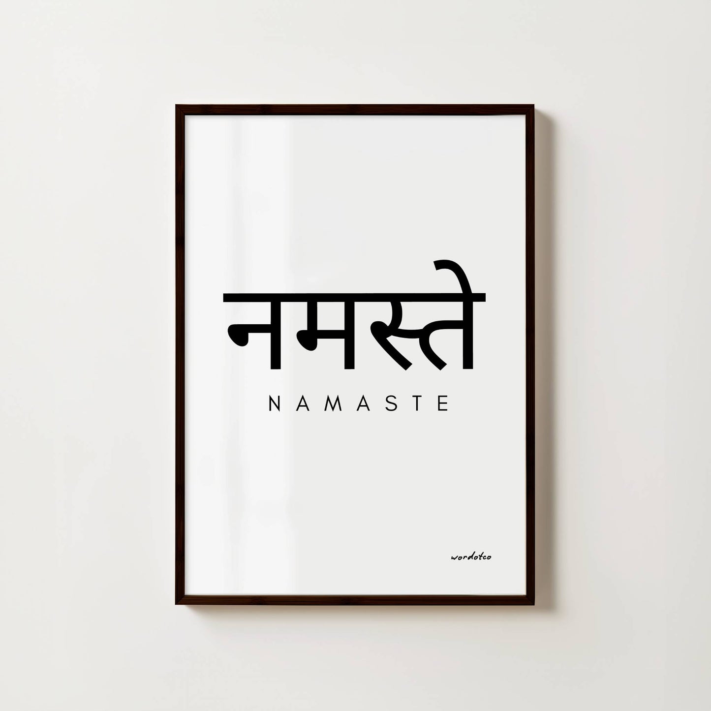 MINIMALIST NAMASTE PRINT