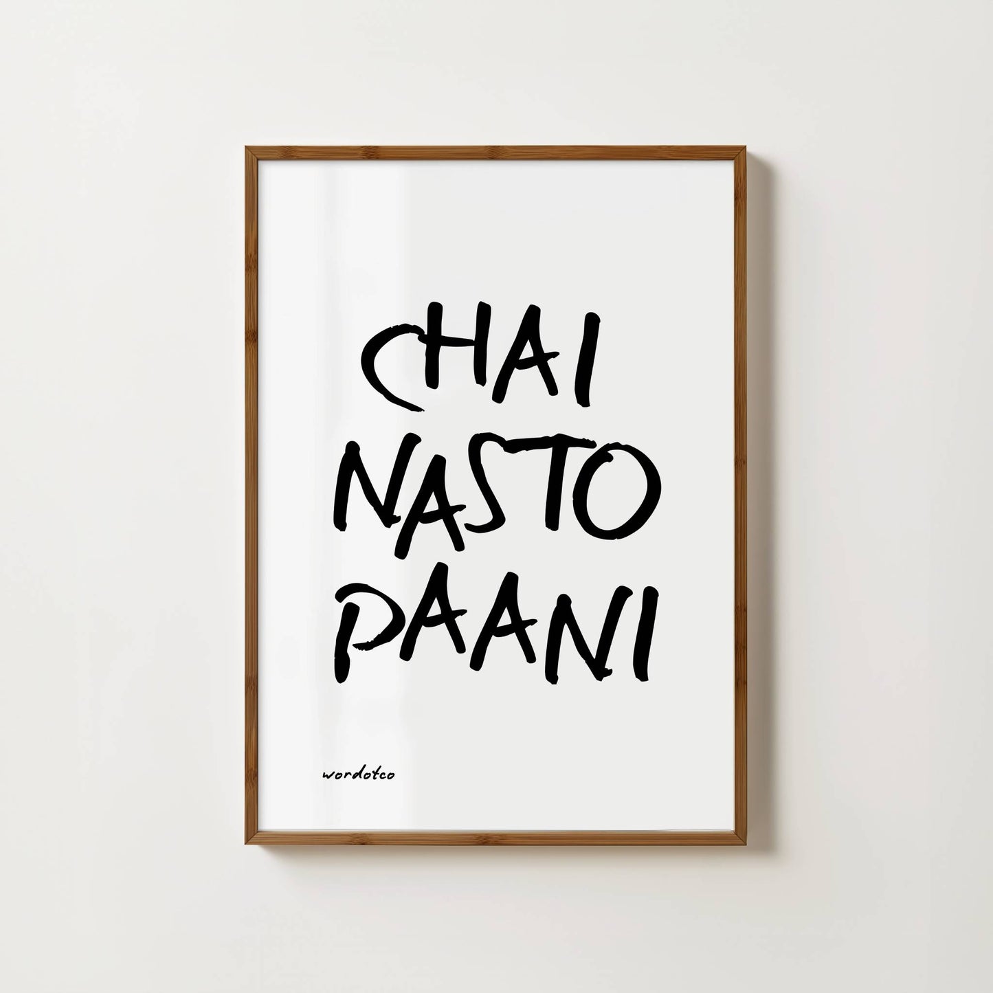 CHAI NASTO PAANI PRINT