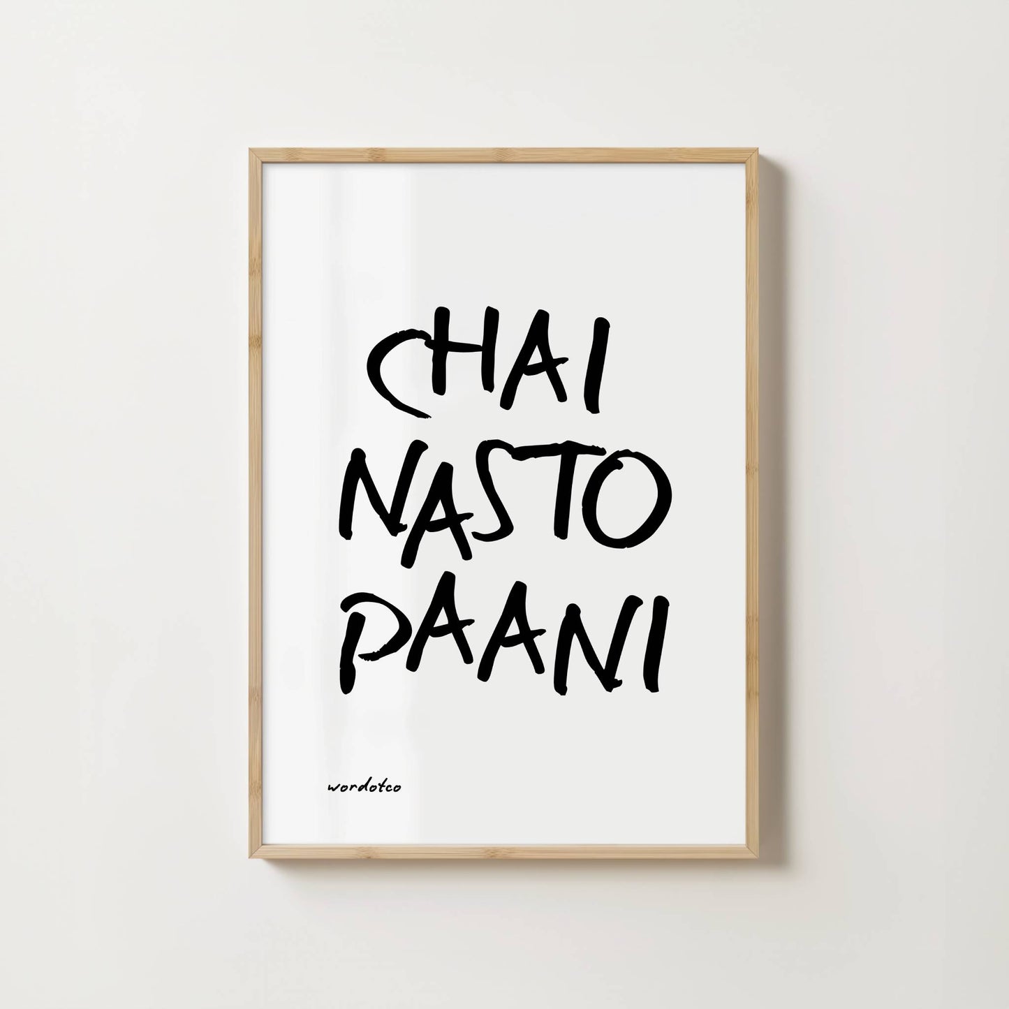 CHAI NASTO PAANI PRINT