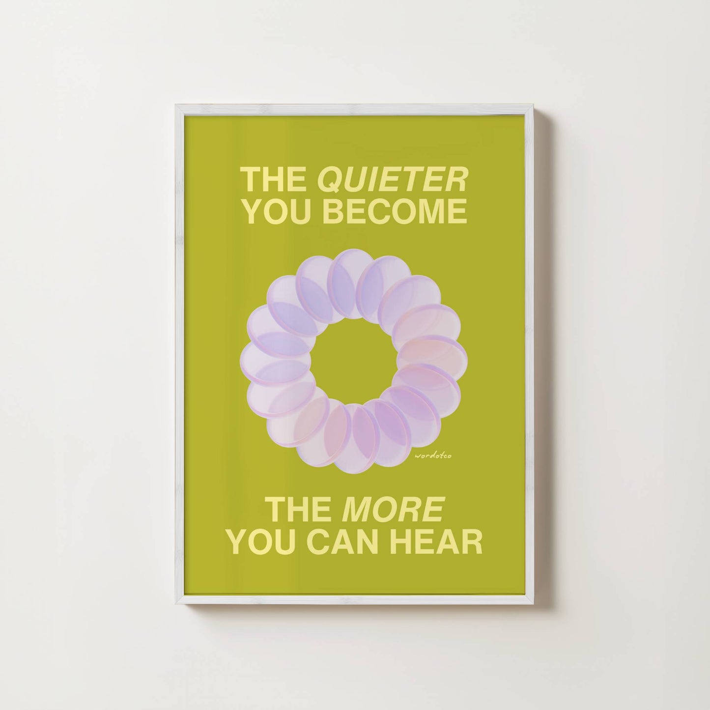 QUIETER & MORE PRINT