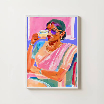 A WOMAN AND HER CHAI PRINT