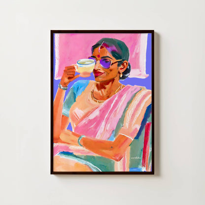 A WOMAN AND HER CHAI PRINT