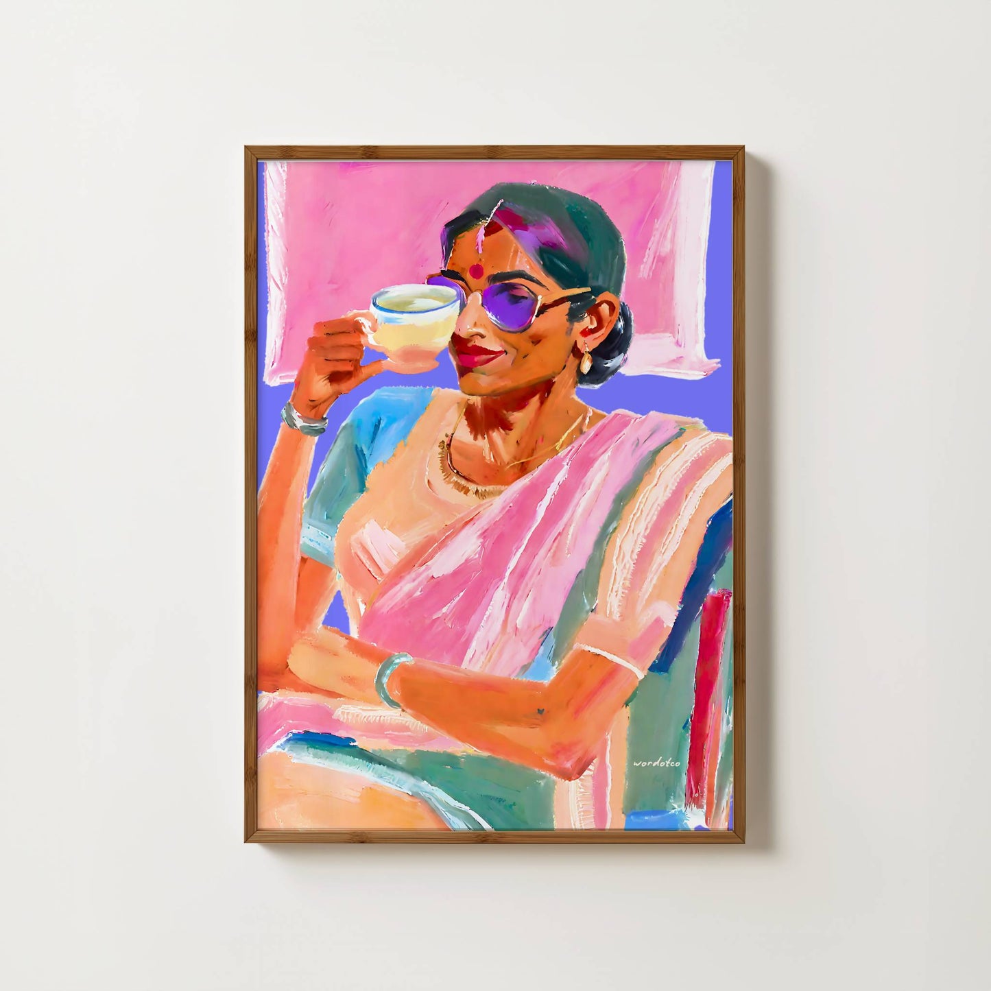 A WOMAN AND HER CHAI PRINT