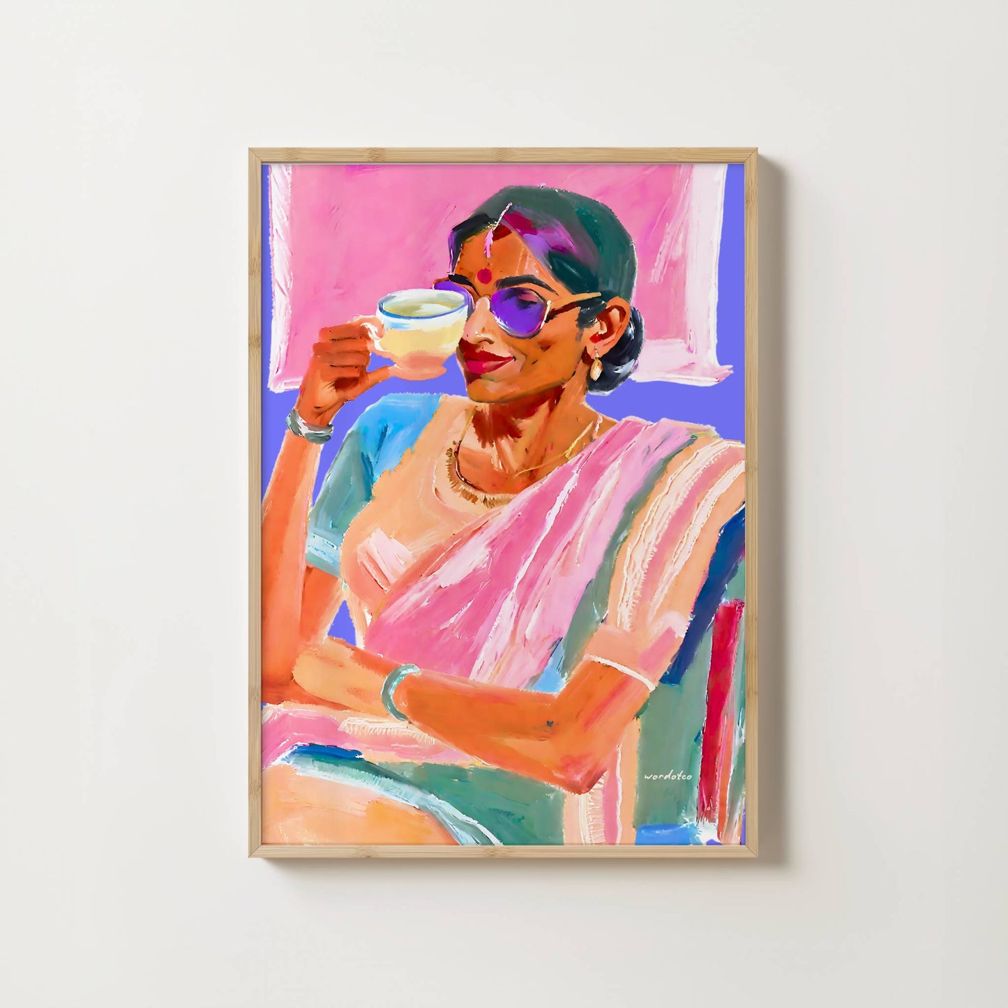 A WOMAN AND HER CHAI PRINT