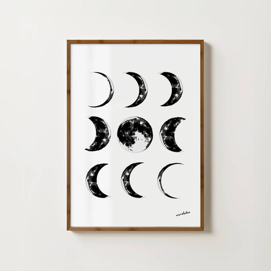 MOON PHASE PRINT