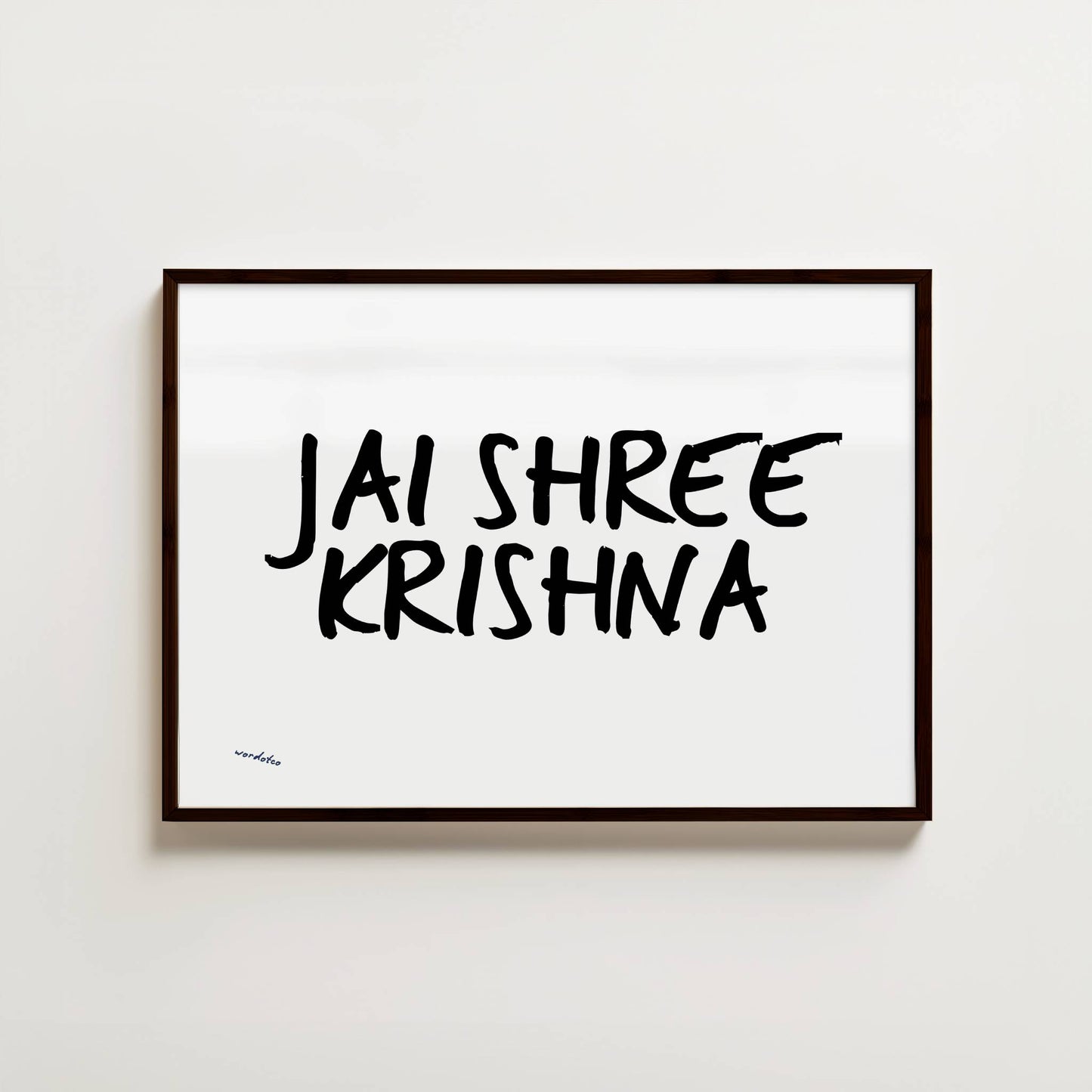 JAI SHREE KRISHNA PRINT