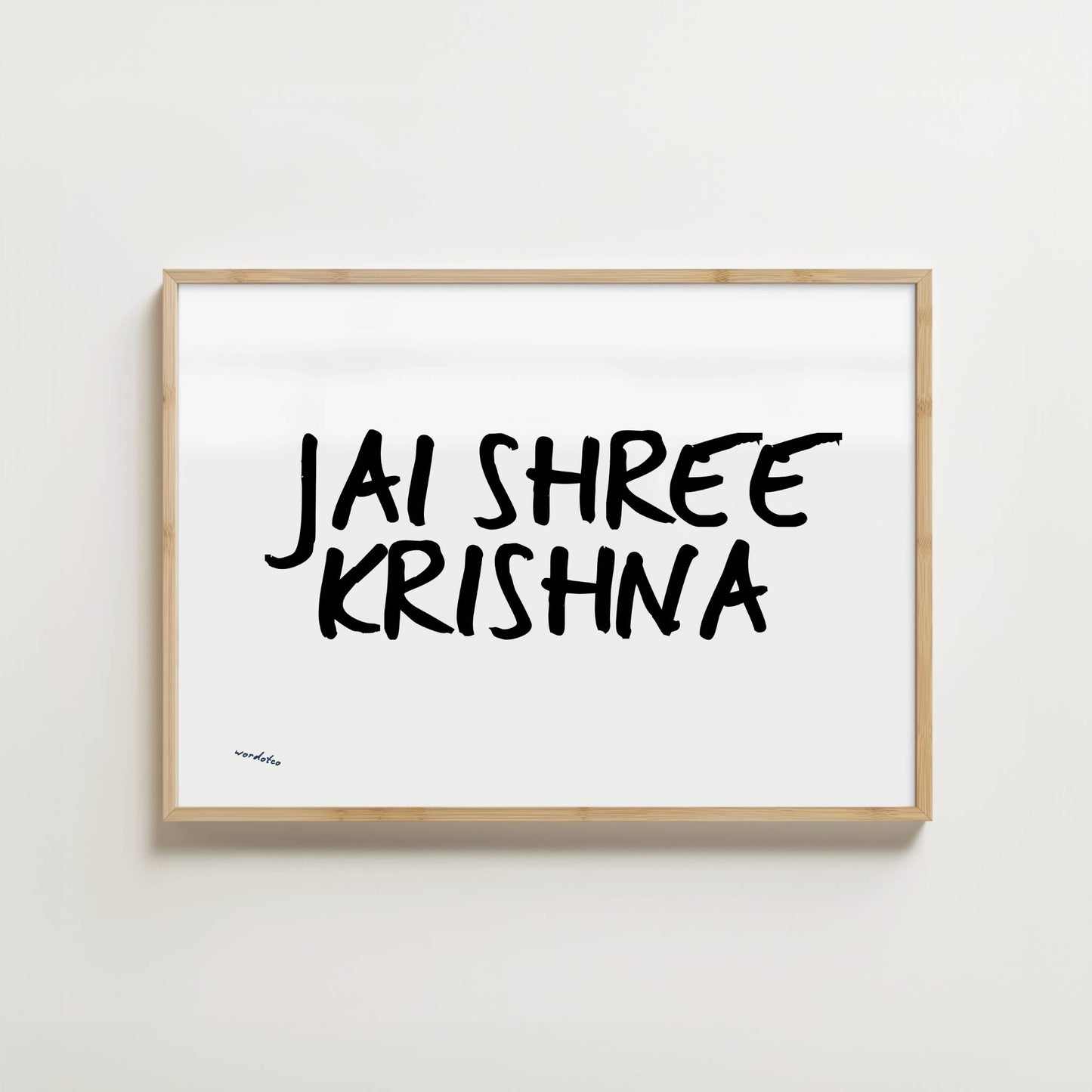 JAI SHREE KRISHNA PRINT