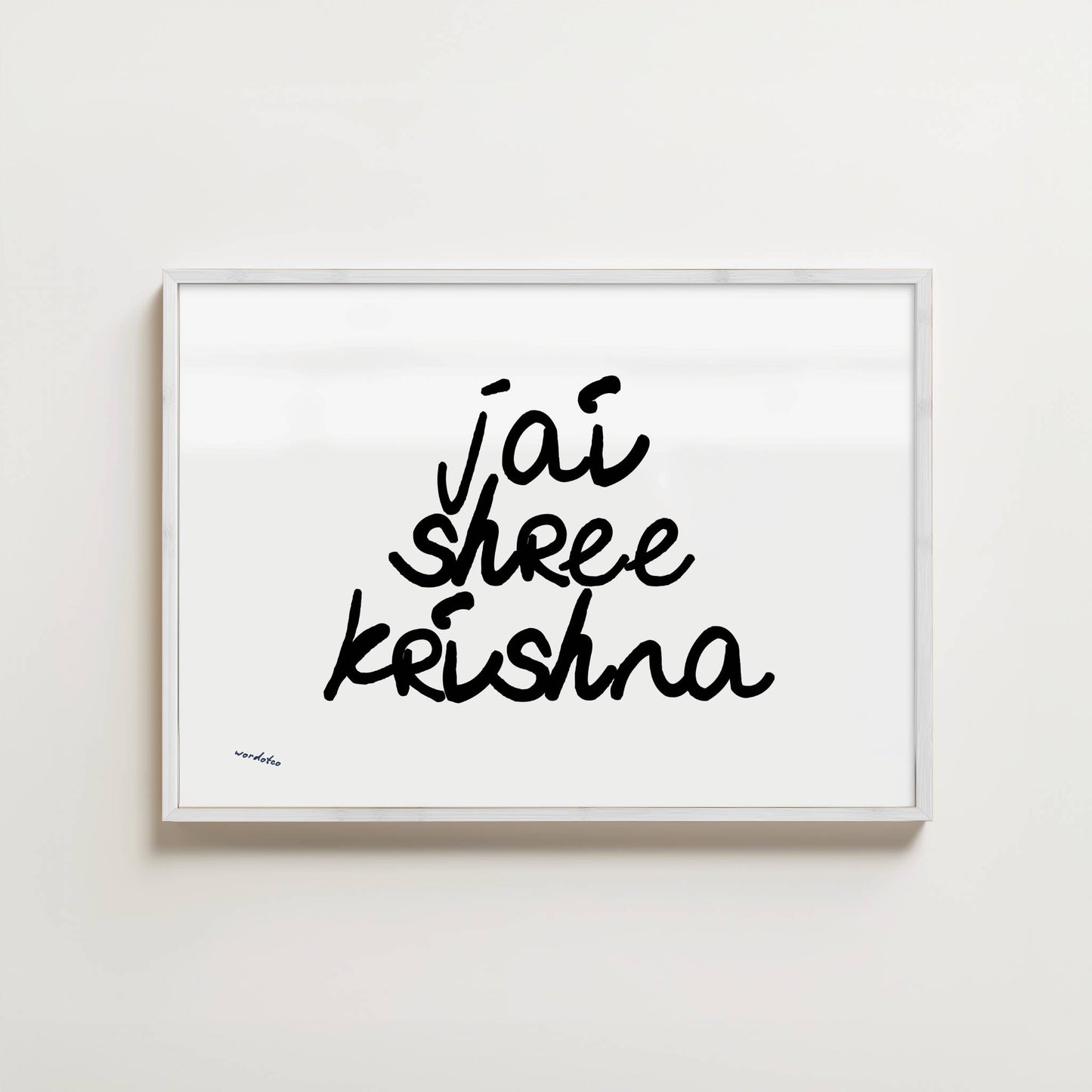 JAI SHREE KRISHNA PRINT