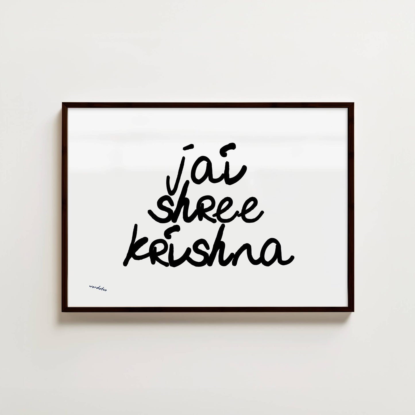 JAI SHREE KRISHNA PRINT