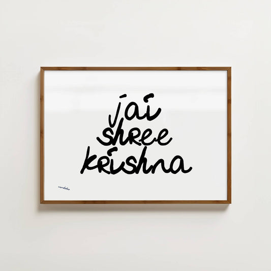 JAI SHREE KRISHNA PRINT