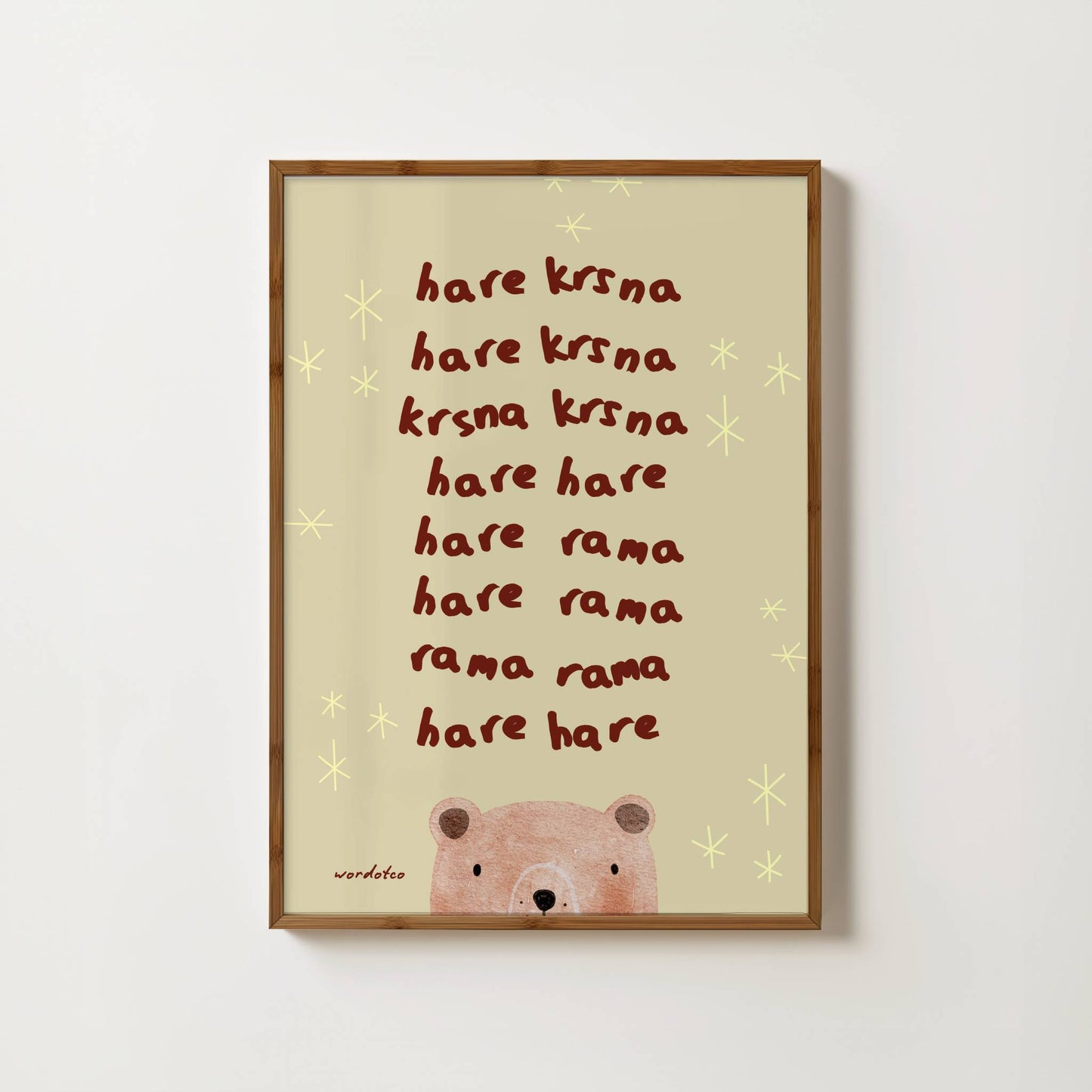 NURSERY HARE KRSNA PRINT