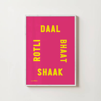 DAAL BHAAT SHAAK ROTLI PRINT