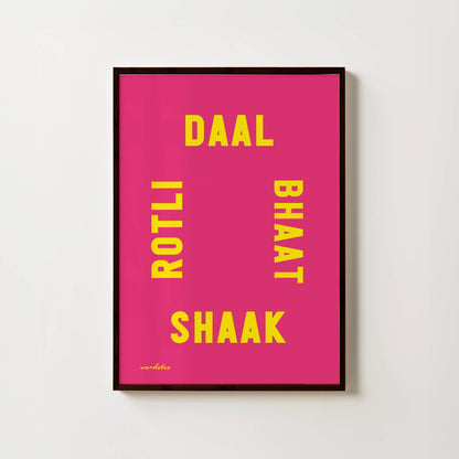 DAAL BHAAT SHAAK ROTLI PRINT