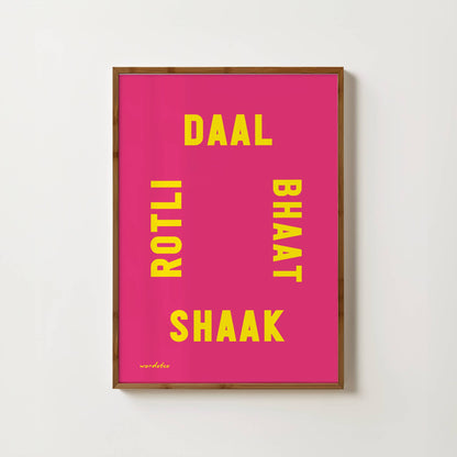 DAAL BHAAT SHAAK ROTLI PRINT