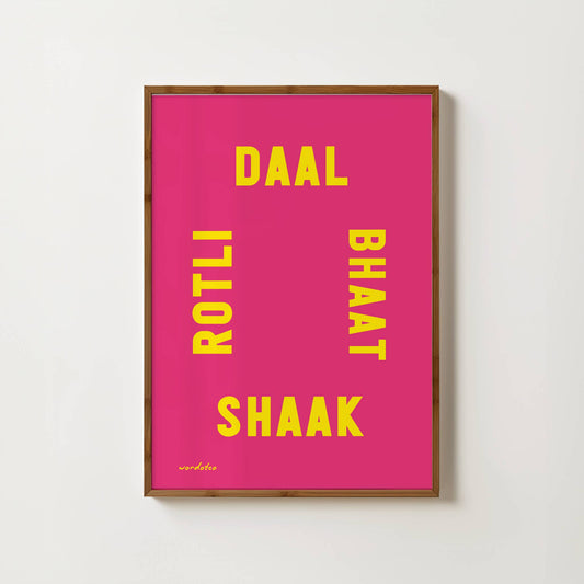 DAAL BHAAT SHAAK ROTLI PRINT