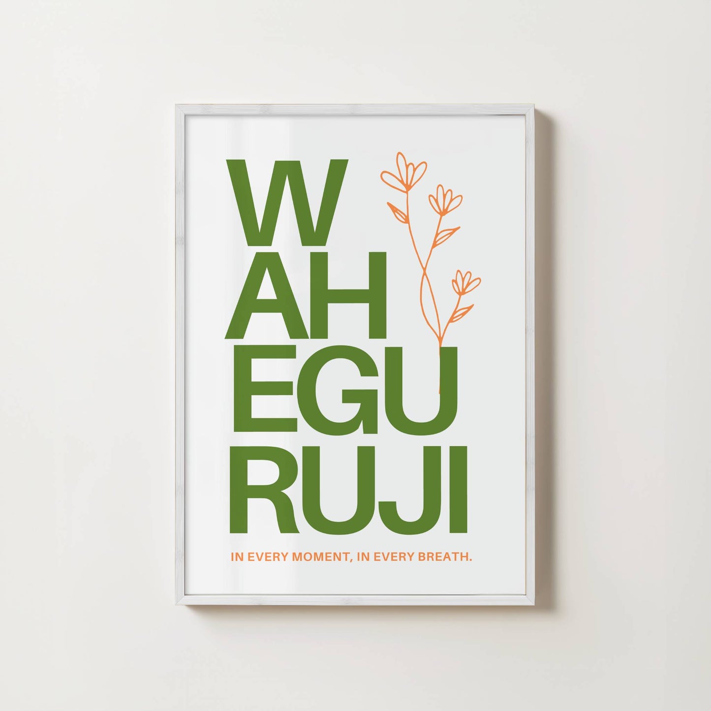 WAHE GURUJI BOTANICAL PRINT