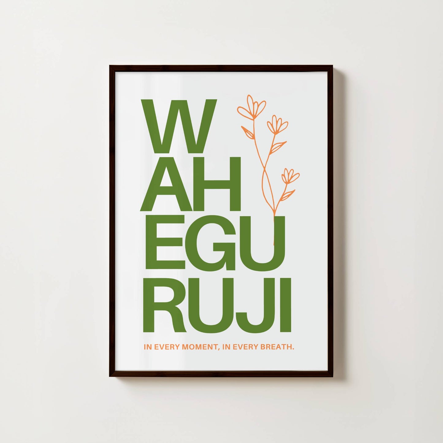 WAHE GURUJI BOTANICAL PRINT