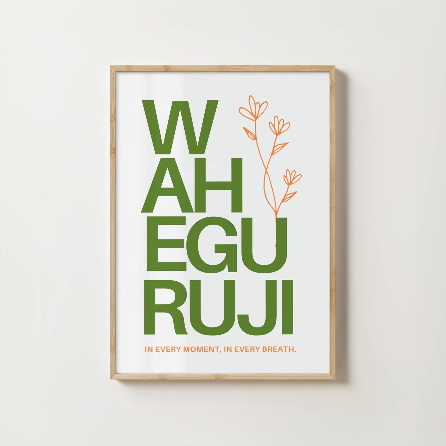 WAHE GURUJI BOTANICAL PRINT