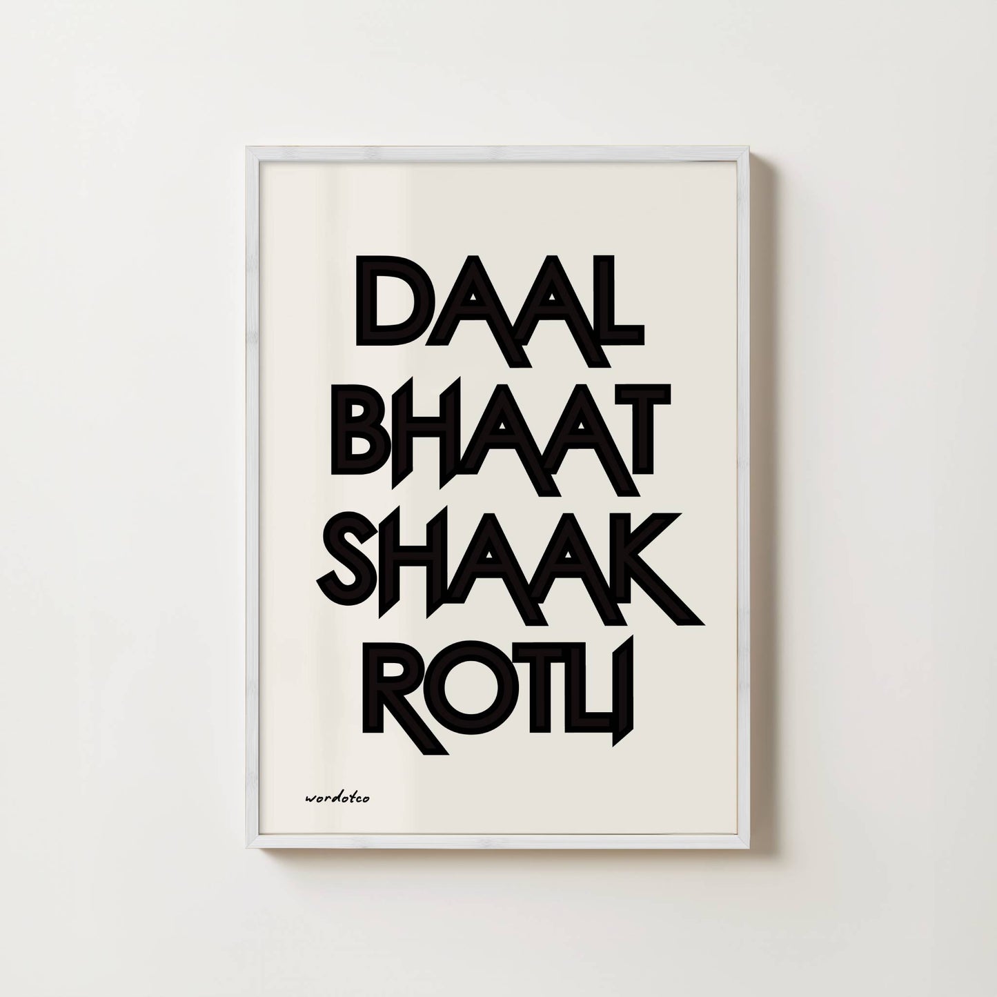 DAAL BHAAT SHAAK ROTLI PRINT