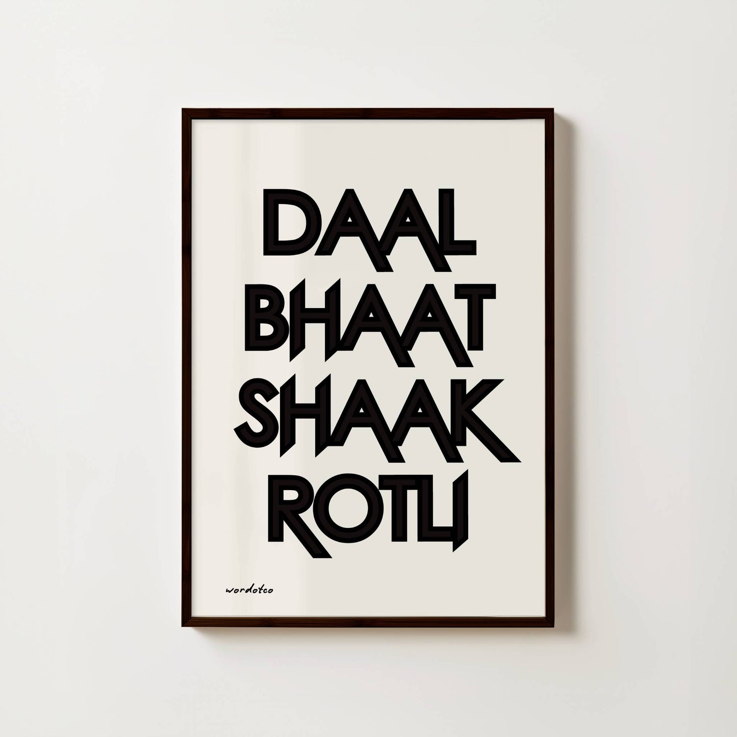 DAAL BHAAT SHAAK ROTLI PRINT