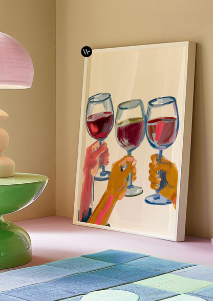 A4 | SAMPLE | THREE RED WINES PRINT