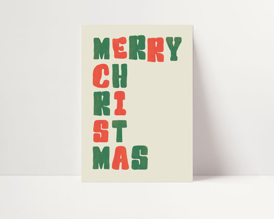 MERRY CHRISTMAS PRINT