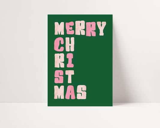 MERRY CHRISTMAS PRINT